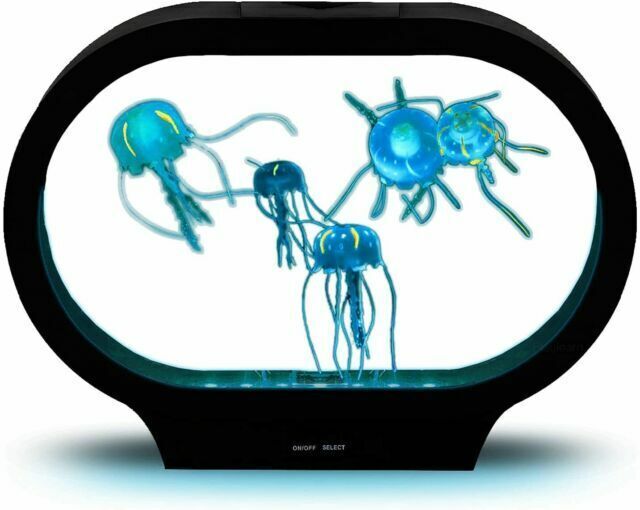 Lightahead Led 5 Color Light Effects Jellyfish Lamp - Black
