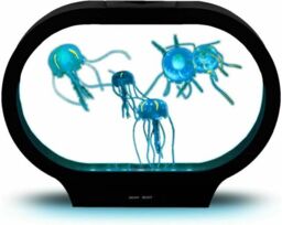 Lightahead Led 5 Color Light Effects Jellyfish Lamp - Black