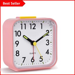 Large Display Bedside Silent Alarm Clock With Snooze Function -