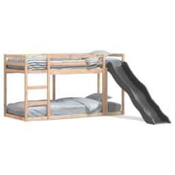 Bunk Bed With Slide And Ladder 80x200 Cm Solid Wood Pine Vidaxl