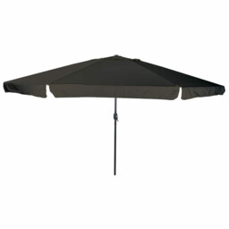 Garden Parasol Black 394x394cm Polyester Steel Large Collapsible