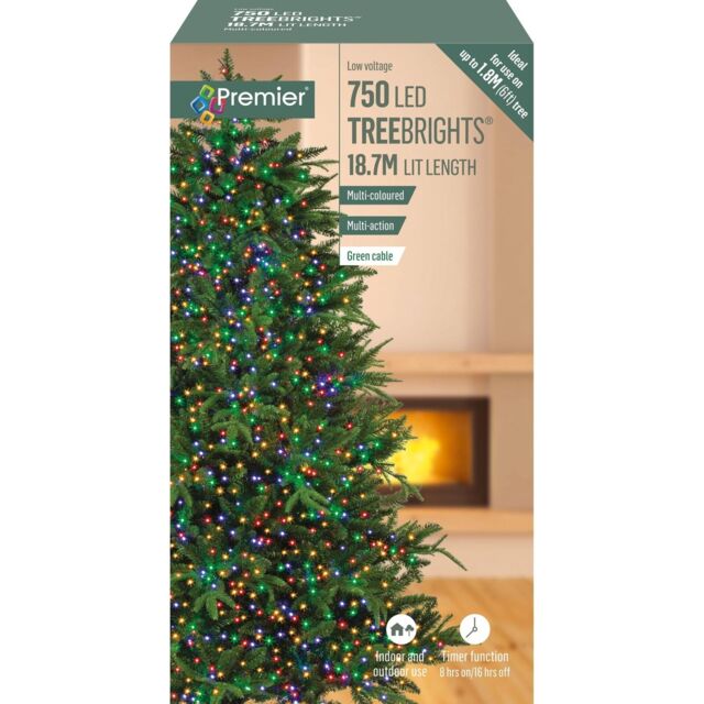 Christmas Fairy Lights 750 Multi-coloured Leds Indoor/outdoor