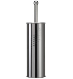 Premier Housewares 1600116 Toilet Brush With Holder - Stainless Steel
