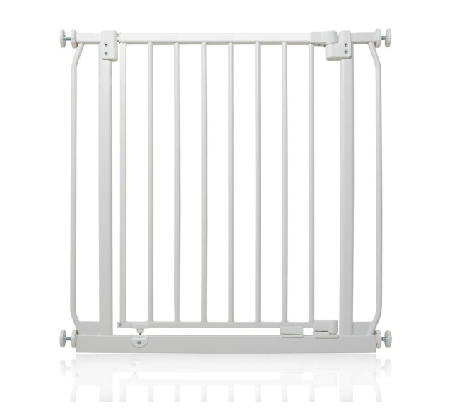 Safetots Baby Gate, Safety Gate, Elite, Black Grey White Range 65.5 -