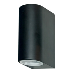 Outdoor Light Black Eiffel Double Spot Ip44 Searchlight 8008-2bk-led