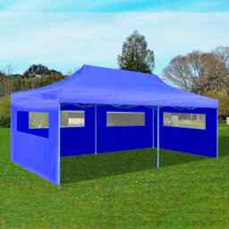 Blue Foldable Pop-up Party Tent 3 X 6 M Vidaxl