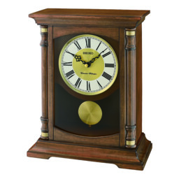 Seiko Wooden Westminster Mantel Clock Qxq034b