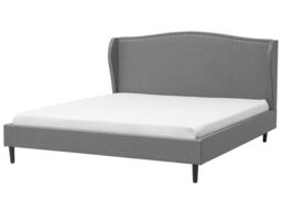 Fabric Eu Super King Size Bed Grey Colmar