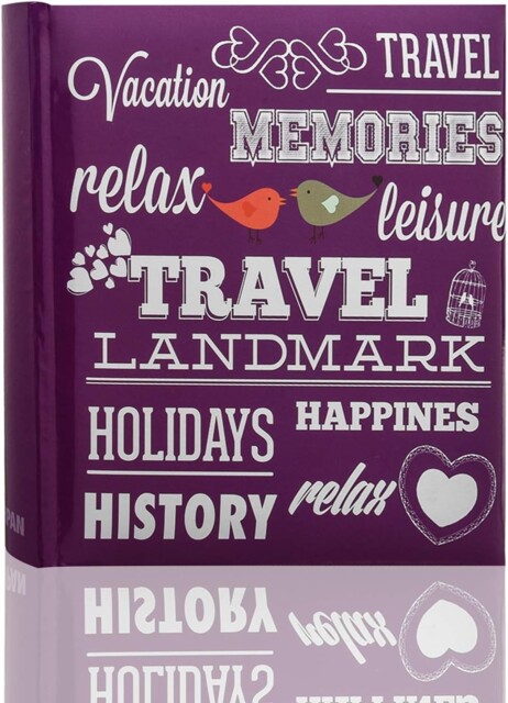 "Arpan 6""x 4"" 200 Photos Large Slip In Photo Album Special Purple Memo"