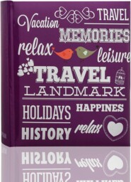 "Arpan 6""x 4"" 200 Photos Large Slip In Photo Album Special Purple Memo"