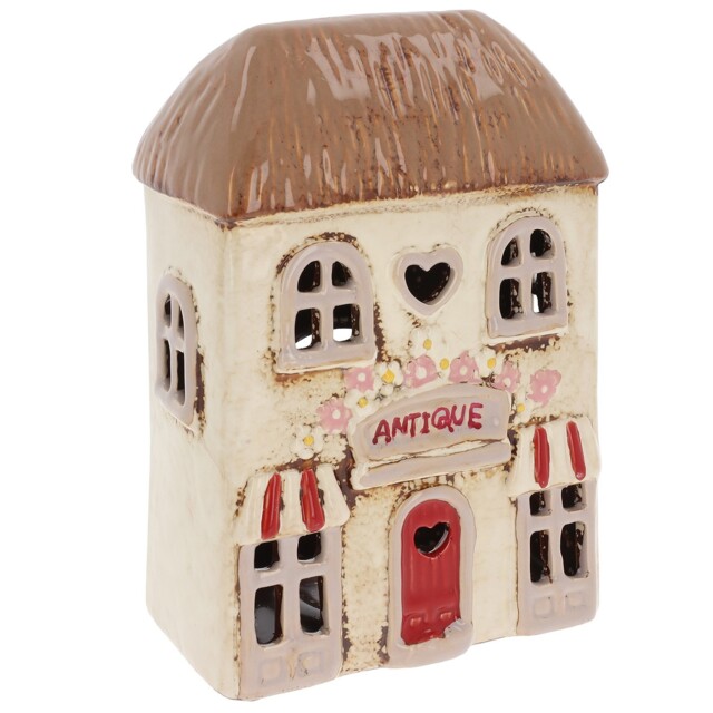 Shudehill Giftware Village Pottery Tealight Holder Ceramic House Shop
