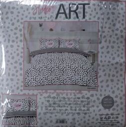 Duvet Cover Set - Kingsize 230x220 2 Pillowcase Dalmatian