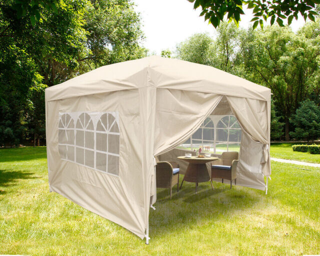 3x3m Pop Up Gazebo Marquee Outdoor Garden Party Tent Canopy 4 Side