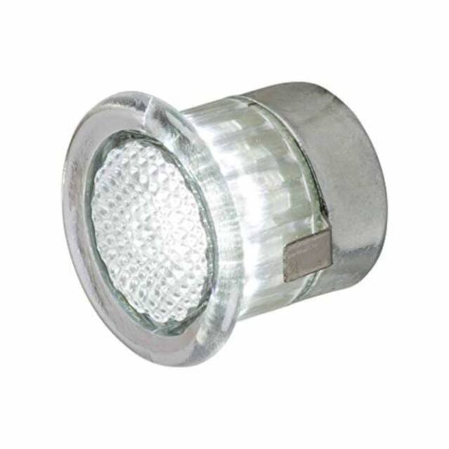 Knightsbridge Ip44 4x Led Round Garden Decking White Light Deck Light