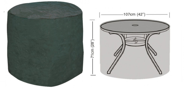 Garland W1160 Polyethylene Weather Proof 4 Seater Round Table Cover