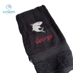 Shark Towel - Personalised - Flannel / Hand Towel / Bath Towel