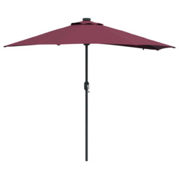 Garden Parasol Polyester And Steel Outdoor Umbrella Patio Sunshade