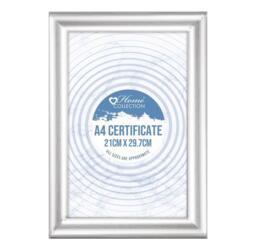 A4 Classic Silver Photo Frame Glass Certificate Picture Frame Gift