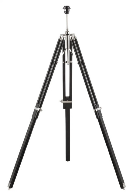Lamp Base Wood Tripod Floor Light Dark Mango Only Endon Eh-tripod-flbl