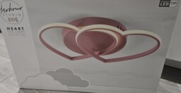 Harbour Studio Kids Edition Twin Heart Steel Pink Led Ceiling Light