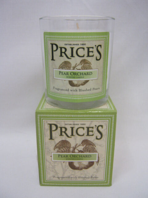 Prices Heritage Collection Scented Candle Glass Jar Pear Orchard