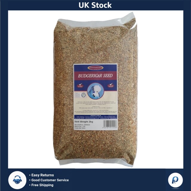 Budgerigar Seed Bird Food 3kg All Life Stages Balanced Nourishment
