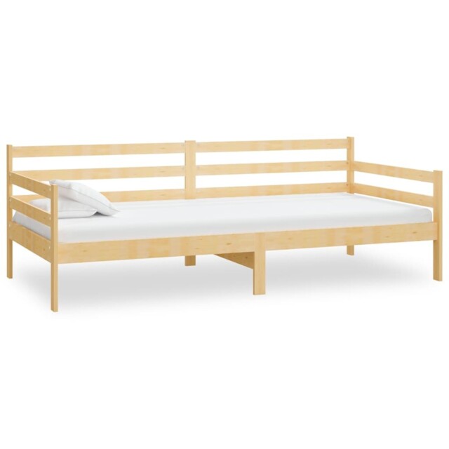 Solid Pinewood Pull-out Day Bed Wooden Sleepover Sofa Bed Multi