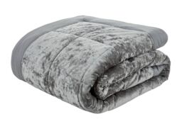 Catherine Lansfield Luxury Crushed Velvet Duvet Cover Bedroom
