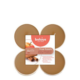 Bolsius Maxi-lights Apple Cinnamon 8 Pieces
