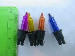 Lyvia Xmas Bulbs 12v Push In Notched Bulbs Coloured ( 788nc) No Fuse