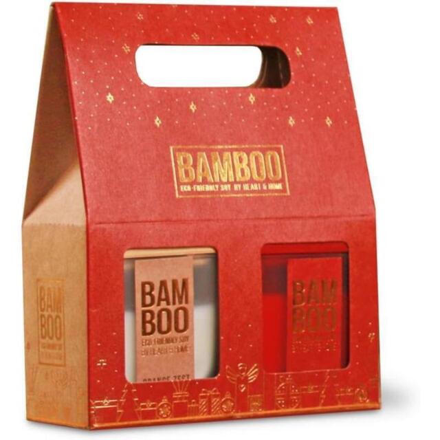 Heart & Home Bamboo 2 X Small Candle Gift Set