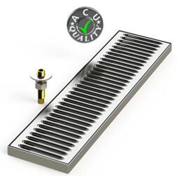 Acu Precision Sheet Metal 0150-20 Surface Mount Drip Tray With Drain