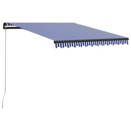 Manual Retractable Awningcanopy Outdoor Awning Folding Arm With Led