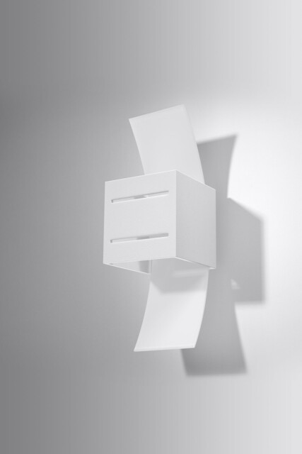 Wall Lamp White 30x12x10cm Aluminium Glass Up/down Square Modern Loft