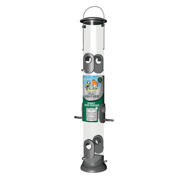 Peckish All Weather Premium Giant 6 Port Wild Bird Seed Feeder, 700g