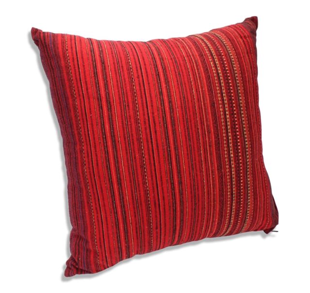 Thai Cushion -authentic Thai Fabric Cushion Large 50cm Kc12 Handmade