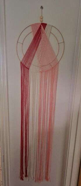Round Macrame Wall Hanging, Boho Chic Bohemian Geometric Wall Hanging