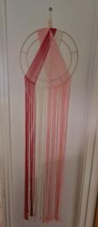 Round Macrame Wall Hanging, Boho Chic Bohemian Geometric Wall Hanging