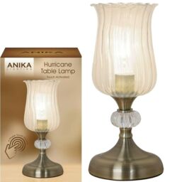 Hurricane Table Lamp Touch Activated Control Night Soft Light Bedside