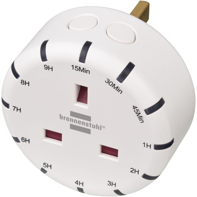 Brennenstuhl Digital Countdown Timer Plug Socket With Led One Size,