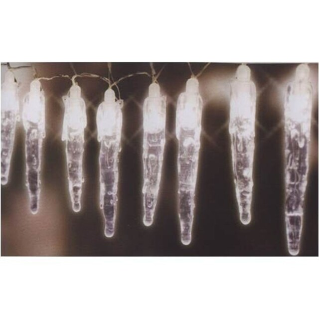 Icicle String Lights 10 Mini Lights Winter Christmas Cone String
