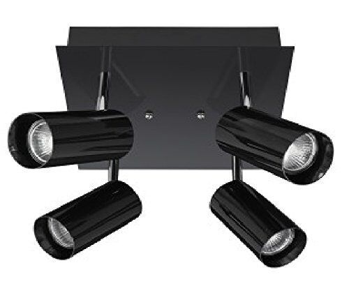 Searchlight Cotl Black And Chrome Halogen Ceiling Lights Spotlights