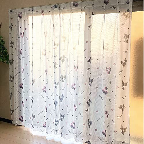Kuromi My Melody Midnight Melochro Lace Curtain Width 100 × 133cm