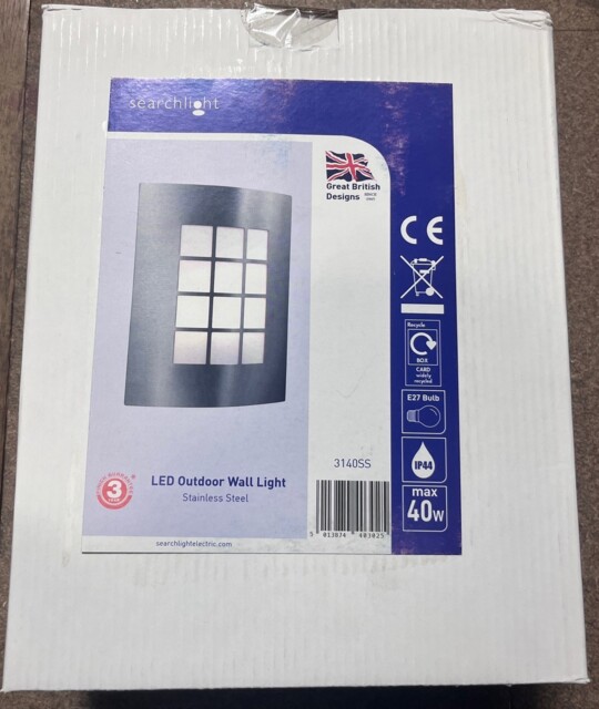 Searchlight 3140ss Led Outdoor Wall Light Stainless Steel