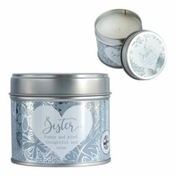 Said With Sentiment Sister Candle Tin Linen Scented Home Fragrance