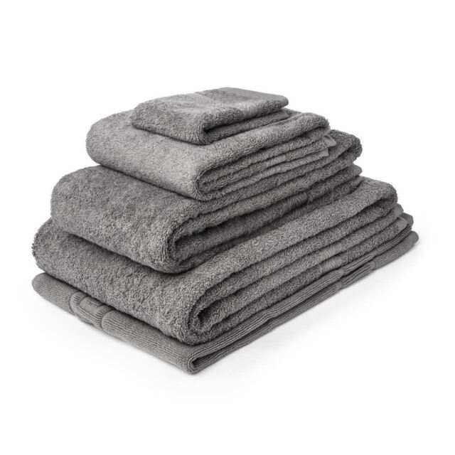 Mitre Essentials Nova Face Cloth In Slate - 100% Cotton - Soft - Pack