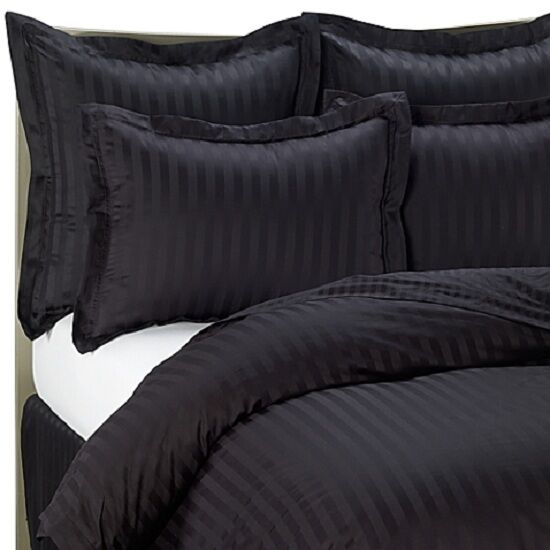 Egyptian Cotton 500 Thread Count Classic Stripe King Bed Size Duvet