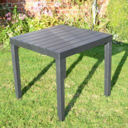 """roma"" 78cm. Square Table In Anthracite By Trabella, Tb-811"