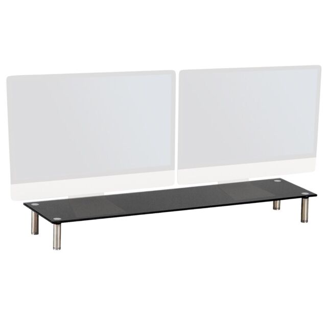 Large Twin Monitor Riser Stand Tv Pc Dual Double Screen Computer 10cm