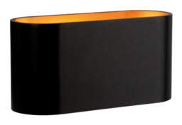Wall Light Black Squalla Ip20 Metallic Orange Spectrum Slip006002